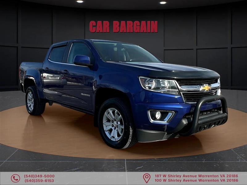 Blue 2016 Chevrolet Colorado LT Crew Cab 4WD Pickup Truck Four-Wheel Drive Automatic