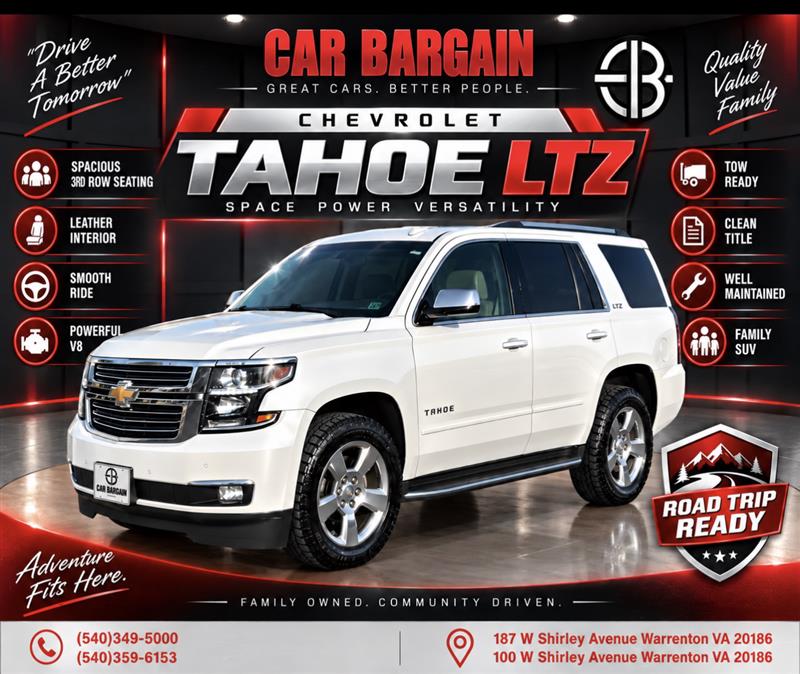 2016 CHEVROLET TAHOE LTZ W/NAVIGATION DVD