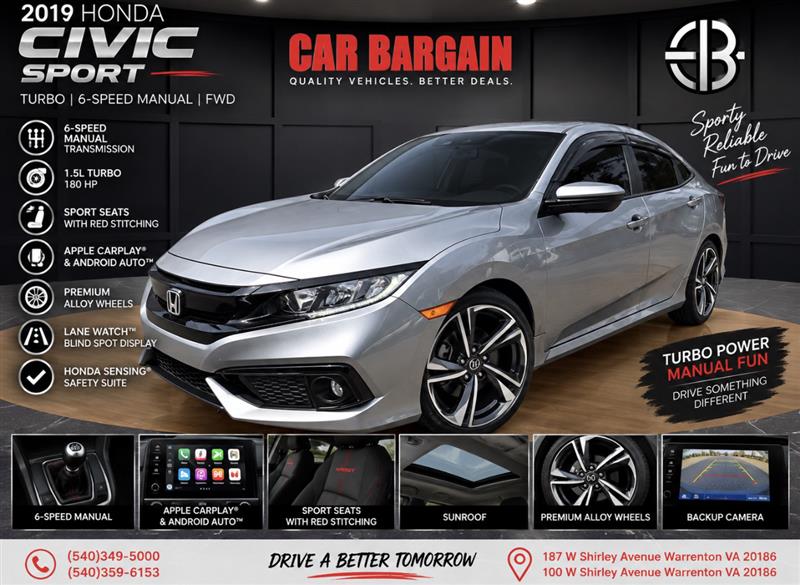 2019 HONDA CIVIC SPORT