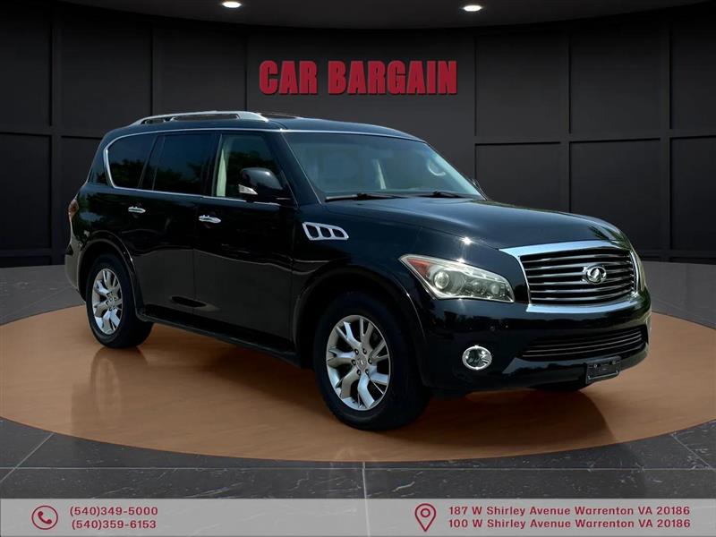 Black Obsidian 2011 INFINITI QX56 4WD SUV / Crossover Four-Wheel Drive Automatic