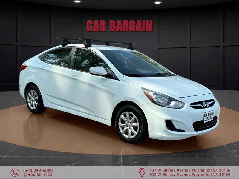 Century White 2012 Hyundai Accent GLS Sedan FWD Sedan Front-Wheel Drive 5-Speed Automatic