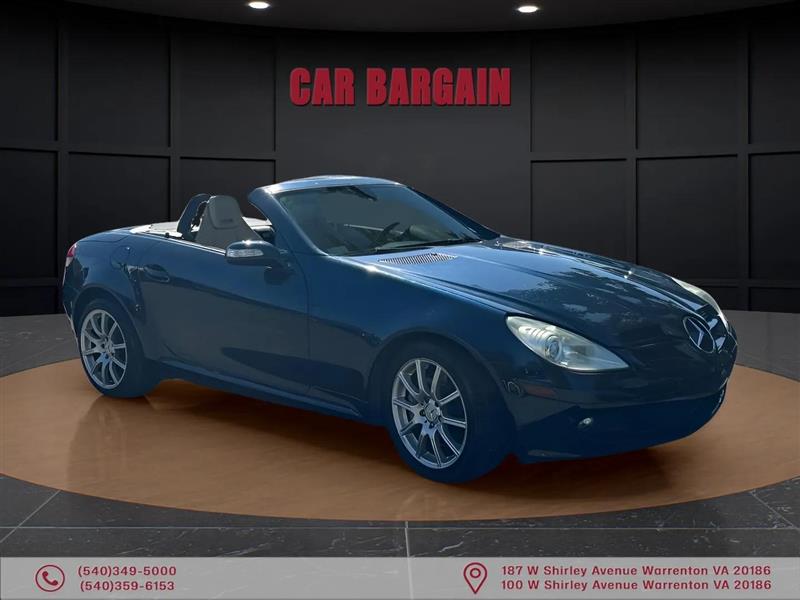 Caspian Blue Metallic 2006 Mercedes-Benz SLK 350 Convertible Rear-Wheel Drive Automatic