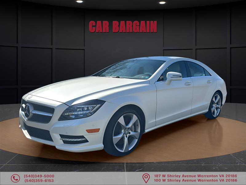 Diamond White Metallic 2014 Mercedes-Benz CLS 550 4MATIC Sedan All-Wheel Drive Automatic