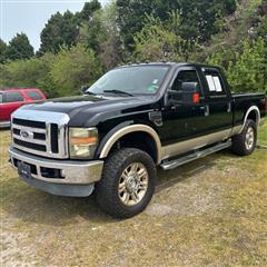 2009 FORD SUPER DUTY F-250 SRW LARIAT CREW CAB 4WD