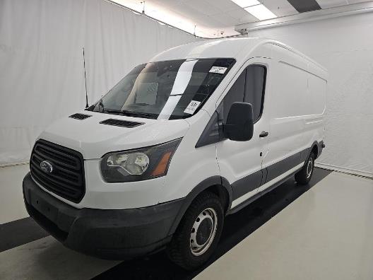 White 2018 Ford Transit Cargo 250 3dr LWB Medium Roof Cargo Van with Sliding Passenger Side Door Van Rear-Wheel Drive Automatic