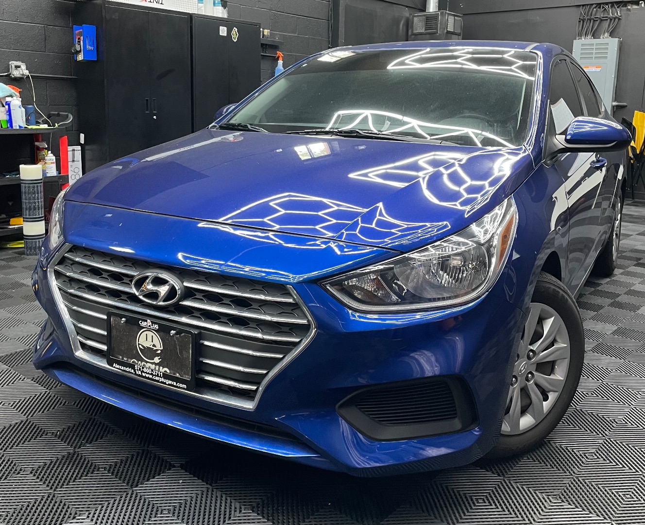 Blue 2020 Hyundai Accent Sedan Front-Wheel Drive Automatic