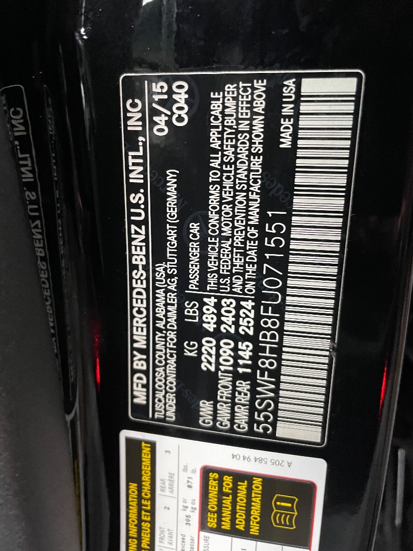 2015 Mercedes-Benz C-Class AMG C63 S - Photo 127