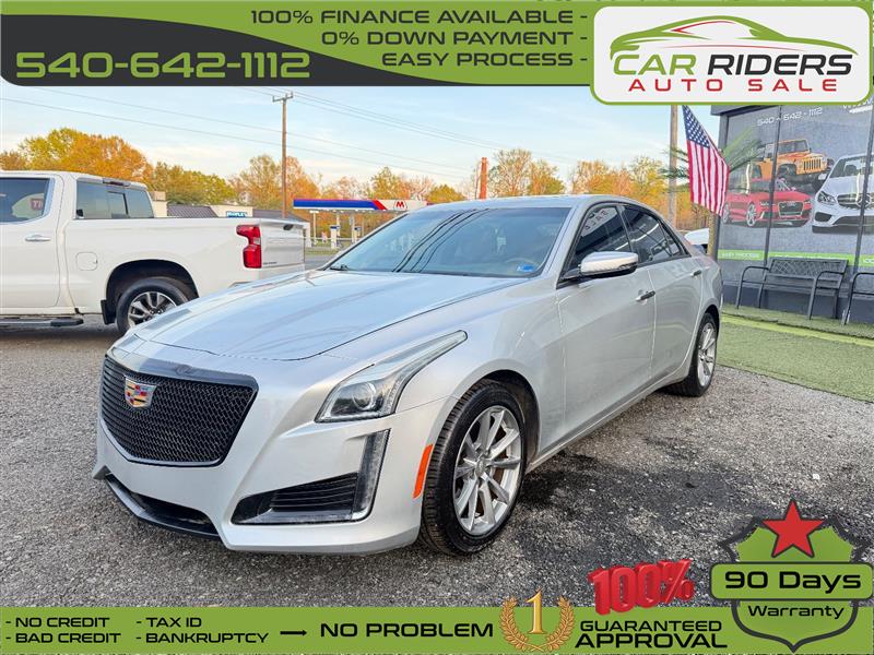 Silver 2019 Cadillac CTS 3.6L Luxury RWD Sedan Rear-Wheel Drive Automatic