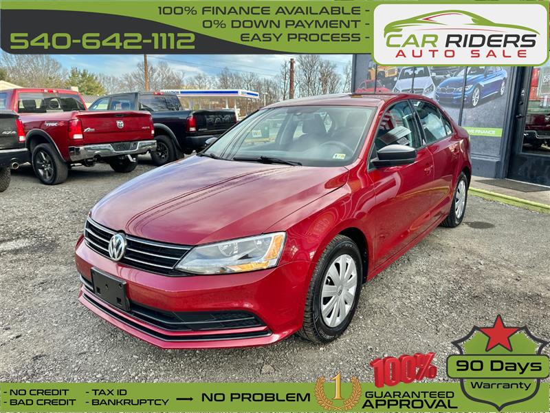 Red 2016 Volkswagen Jetta 1.4T S FWD Sedan Front-Wheel Drive Automatic