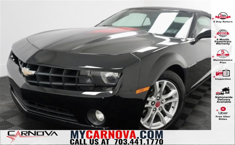 Black 2013 Chevrolet Camaro 2LT Convertible RWD Convertible Rear-Wheel Drive Automatic