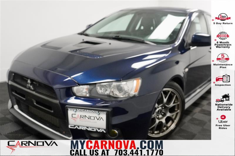 Cosmic Blue Pearl 2014 Mitsubishi Lancer Evolution MR Sedan All-Wheel Drive Automatic