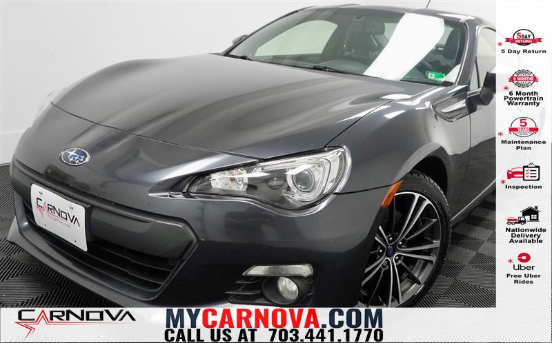 Dark Gray Metallic 2014 Subaru BRZ Limited RWD Coupe Rear-Wheel Drive Manual