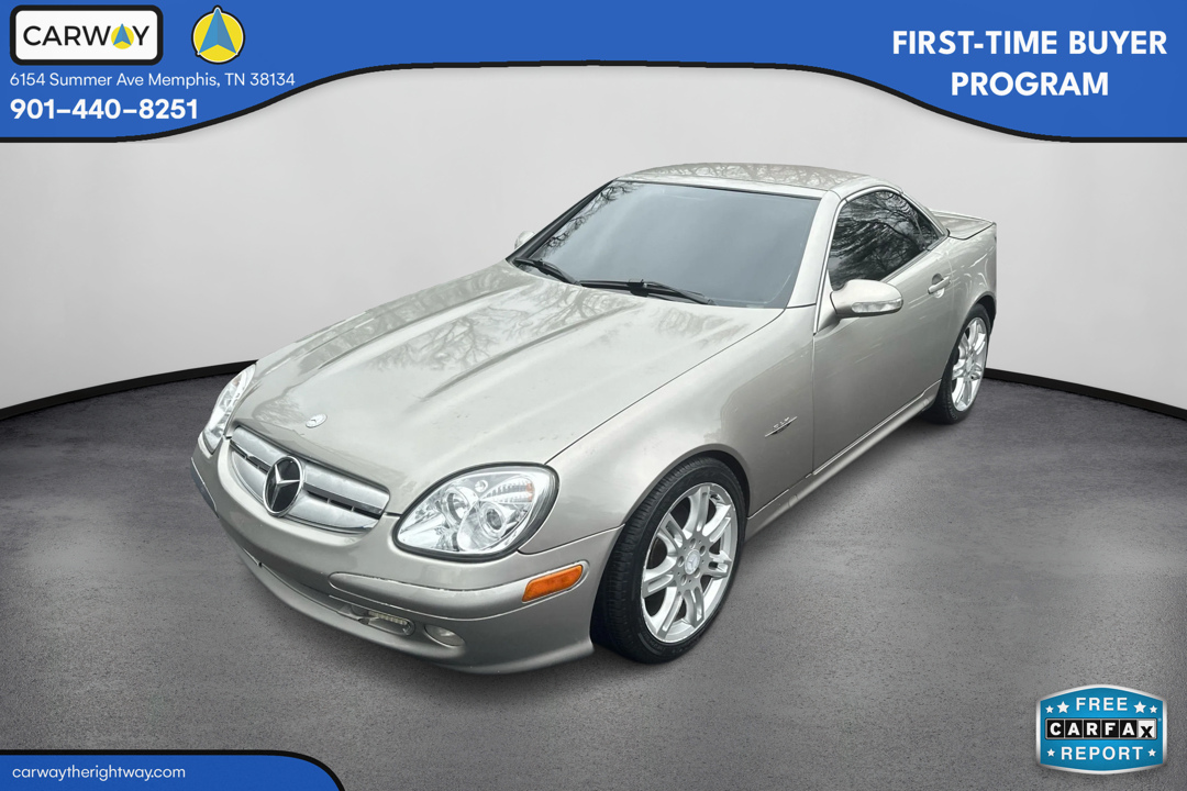 Pewter Metallic 2004 Mercedes-Benz SLK 320 Convertible Rear-Wheel Drive 4-Speed Automatic