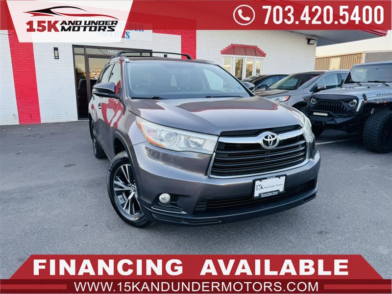 2016 TOYOTA HIGHLANDER XLE