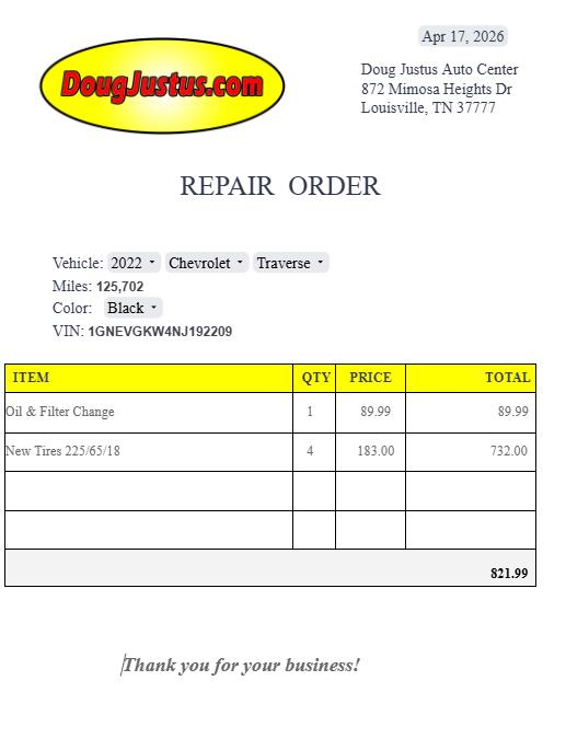2022 CHEVROLET TRAVERSE LT CLOTH