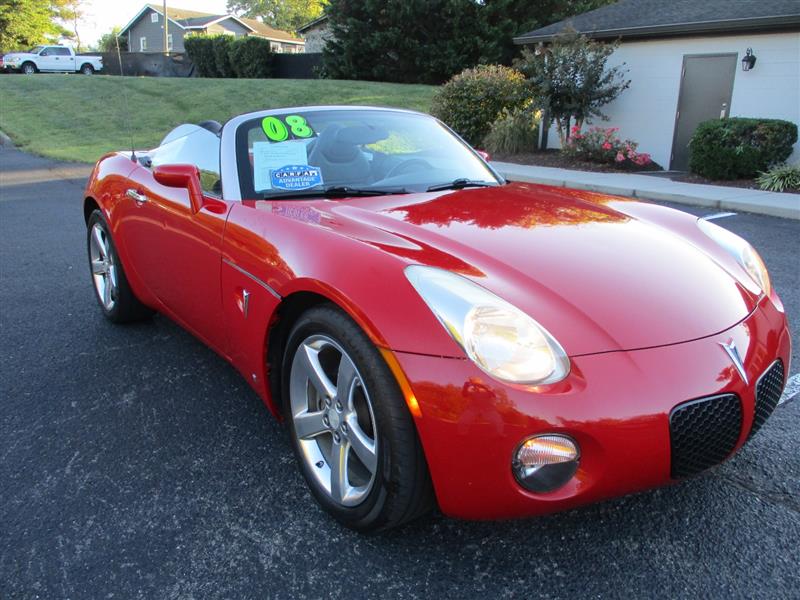 Red 2008 Pontiac Solstice Base Convertible Rear-Wheel Drive 5-Speed Manual
