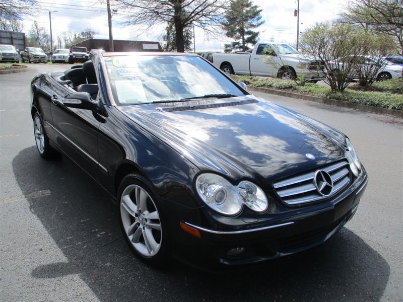 Black 2007 Mercedes-Benz CLK 350 Cabriolet Convertible Rear-Wheel Drive Automatic