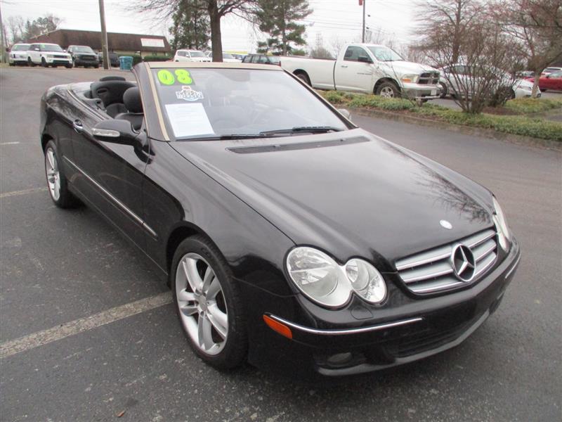 Black 2008 Mercedes-Benz CLK 350 Coupe Rear-Wheel Drive Automatic