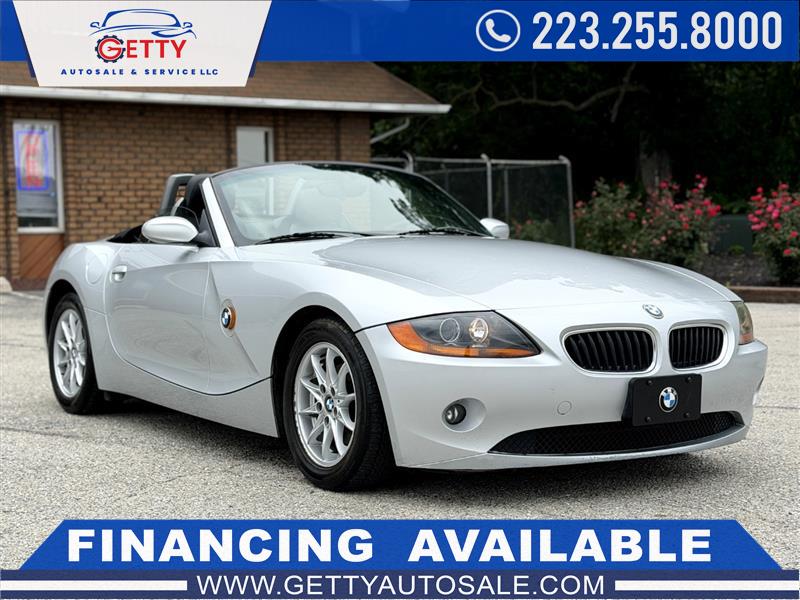 Silver 2004 BMW Z4 Convertible Rear-Wheel Drive 5-Speed Automatic