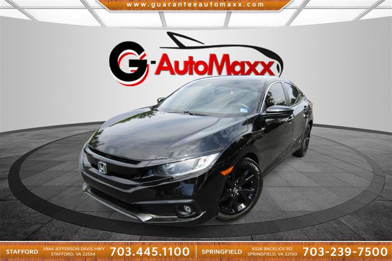 Crystal Black Pearl 2020 Honda Civic Sedan Front-Wheel Drive Automatic