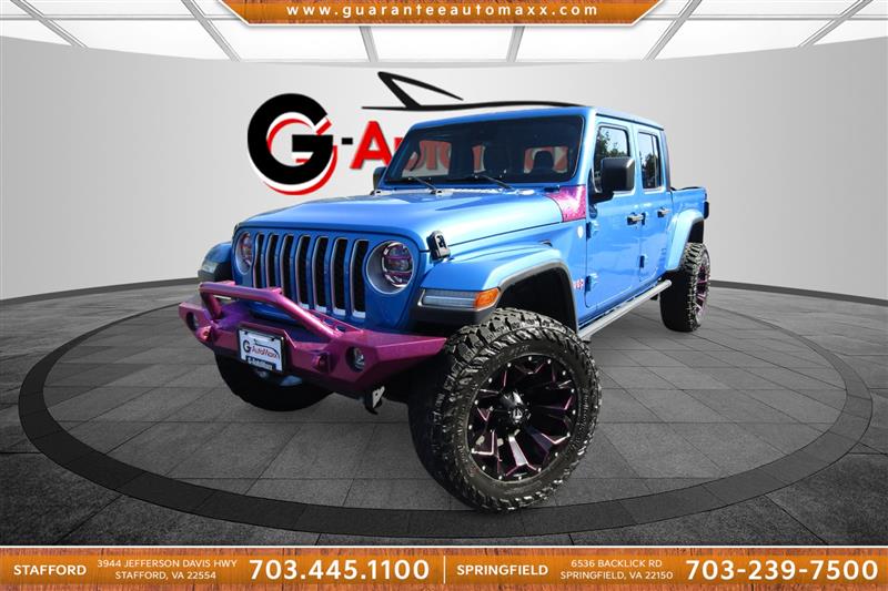 Hydro Blue Pearlcoat 2020 Jeep Gladiator Pickup Truck Four-Wheel Drive Automatic