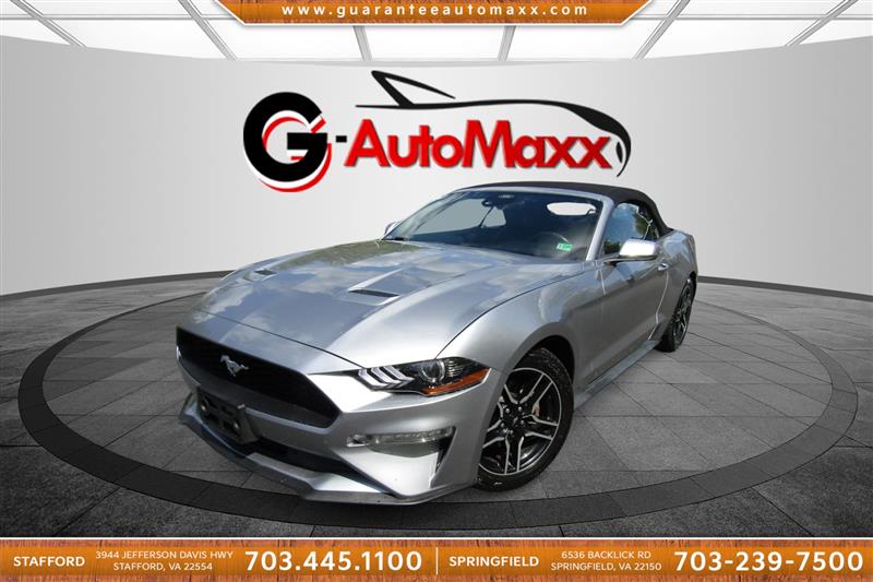Iconic Silver Metallic 2021 Ford Mustang EcoBoost Premium Convertible RWD Convertible Rear-Wheel Drive Automatic