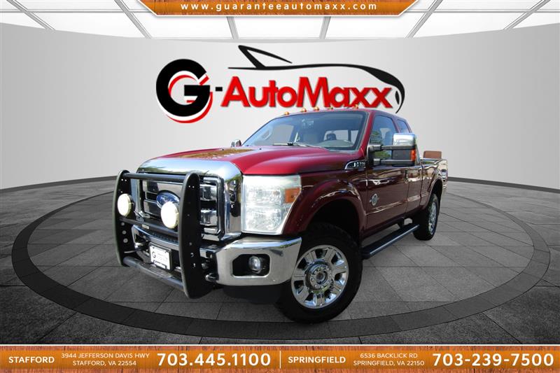 Ruby Red Metallic Tinted Clearcoat 2016 Ford F-350 Super Duty Lariat SuperCab 4WD Pickup Truck Four-Wheel Drive Automatic