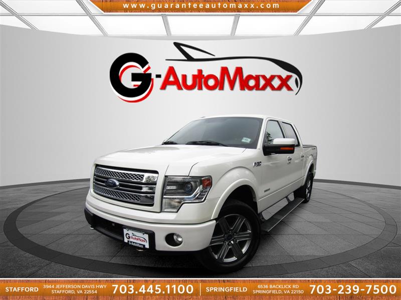 White Platinum Metallic Tri-Coat 2014 Ford F-150 Pickup Truck Four-Wheel Drive Automatic