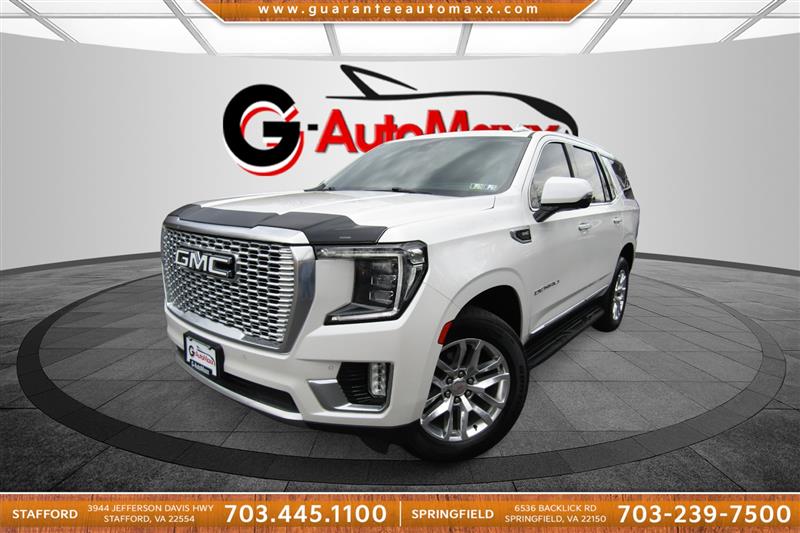White Frost Tricoat 2021 GMC Yukon Denali 4WD SUV / Crossover Four-Wheel Drive Automatic