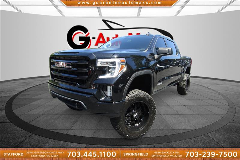 Onyx Black 2021 GMC Sierra 1500 Elevation Crew Cab 4WD Pickup Truck Four-Wheel Drive Automatic