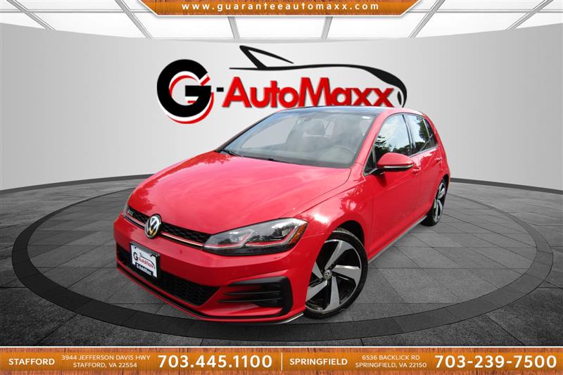 Tornado Red 2018 Volkswagen Golf GTI Hatchback Front-Wheel Drive 6-Speed Manual