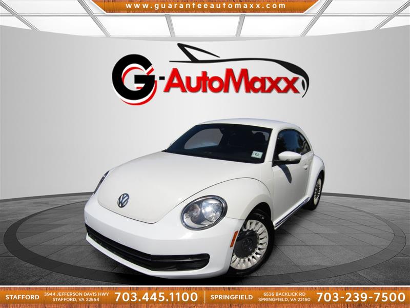 Pure White 2016 Volkswagen Beetle Hatchback Front-Wheel Drive Automatic