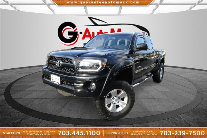 Black 2011 Toyota Tacoma Access Cab V6 4WD Pickup Truck Four-Wheel Drive Automatic