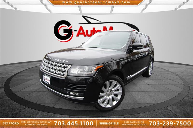 Mariana Black Metallic 2014 Land Rover Range Rover Supercharged 4WD SUV / Crossover Four-Wheel Drive Automatic
