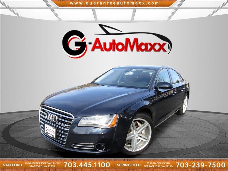 Moonlight Blue Metallic 2014 Audi A8 Sedan All-Wheel Drive Automatic