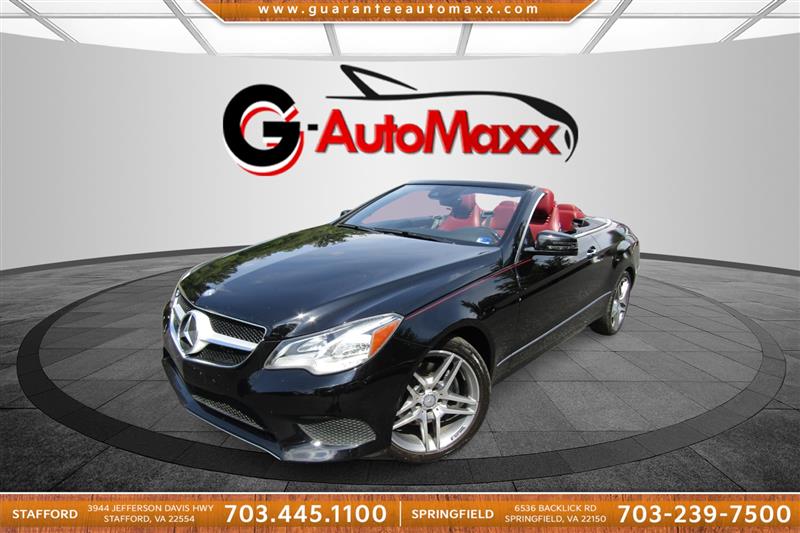 Black 2014 Mercedes-Benz E-Class Convertible Rear-Wheel Drive Automatic