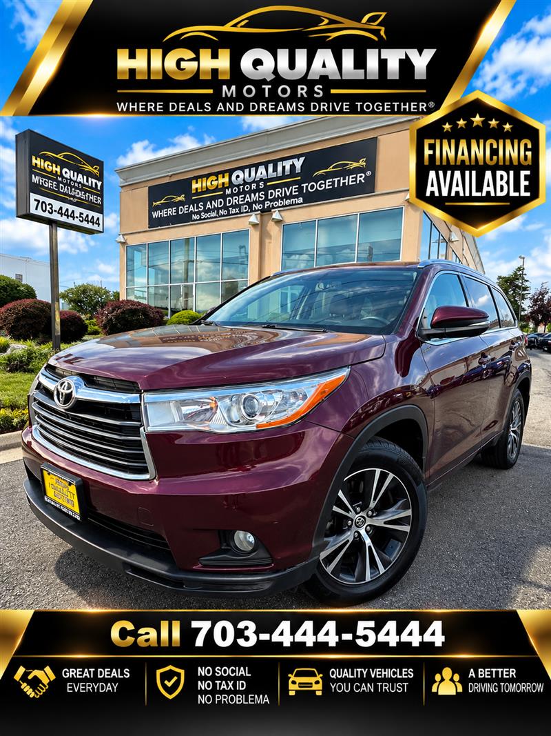 2016 TOYOTA HIGHLANDER XLE