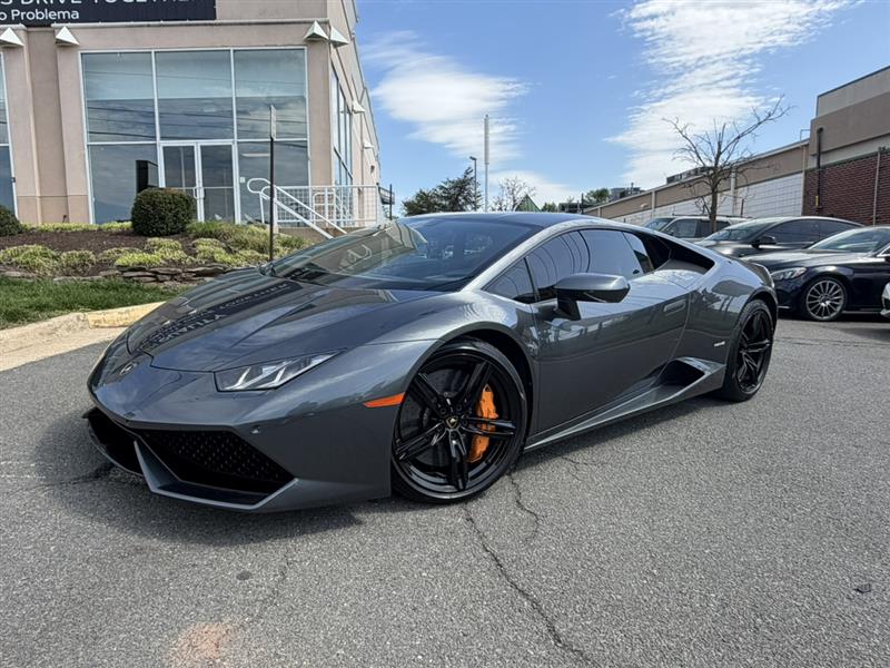 Gray 2015 Lamborghini Huracan LP 610-4 Coupe All-Wheel Drive Automatic