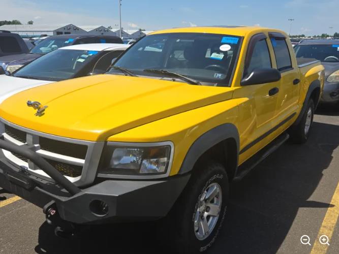 Detonator Yellow 2008 Dodge Dakota Pickup Truck Four-Wheel Drive Automatic