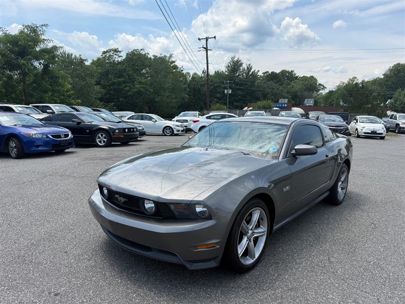Gray (Sterling Grey Metallic) 2011 Ford Mustang Coupe Rear-Wheel Drive 5-Speed Automatic