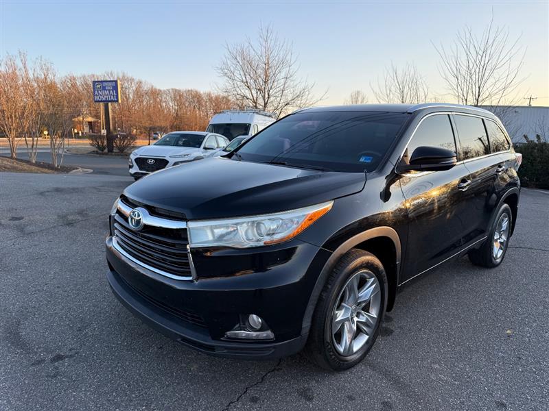 Black 2015 Toyota Highlander Hybrid Limited SUV / Crossover All-Wheel Drive Automatic