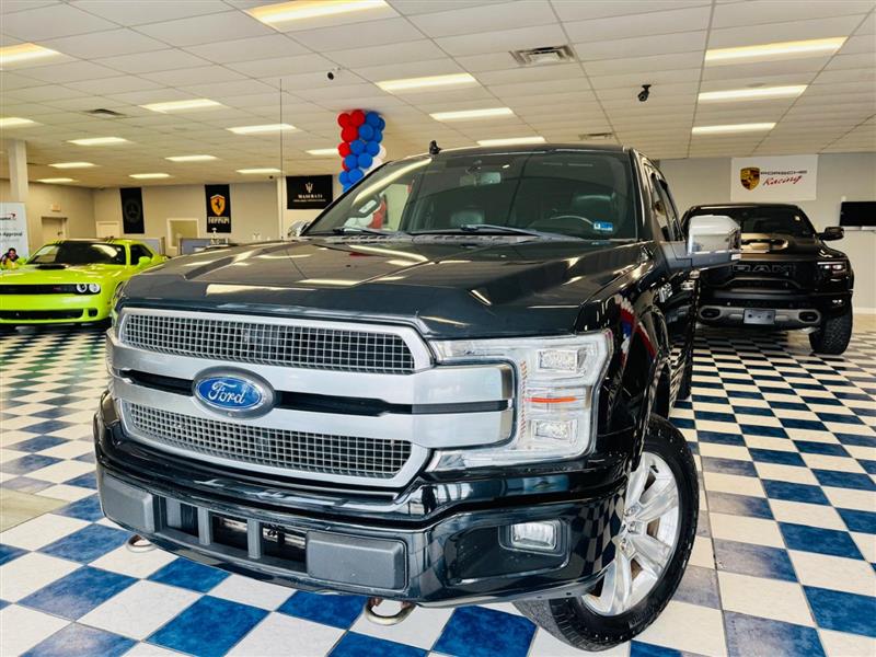 Black 2018 Ford F-150 Pickup Truck Four-Wheel Drive Automatic