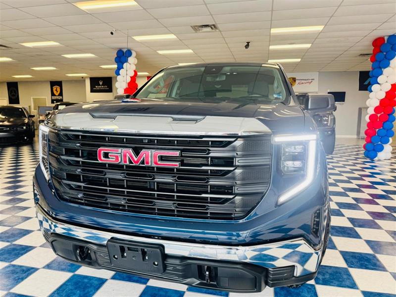 Blue 2022 GMC Sierra 1500 Pickup Truck Four-Wheel Drive Automatic