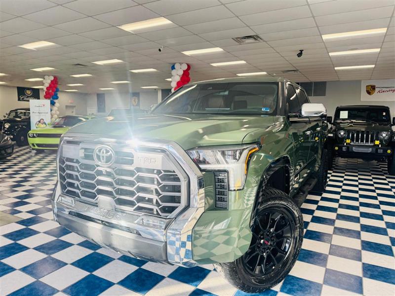 Green 2023 Toyota Tundra Pickup Truck Four-Wheel Drive Automatic