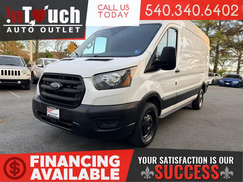 White 2020 Ford Transit Cargo 250 Medium Roof RWD Van Rear-Wheel Drive Automatic