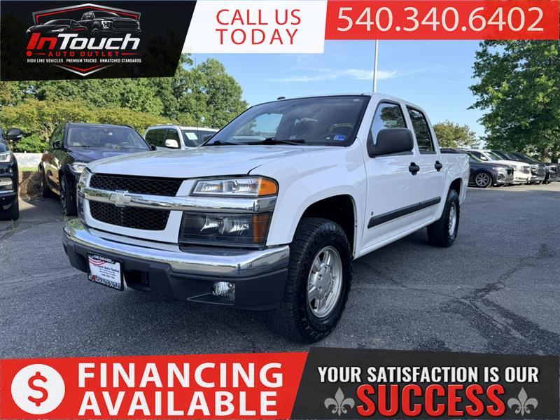 White 2008 Chevrolet Colorado LT Crew Cab RWD Pickup Truck 4X2 Automatic
