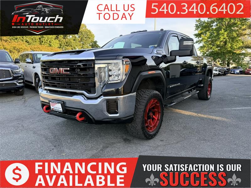 Black 2020 GMC Sierra 3500HD Base Crew Cab 4WD Pickup Truck Four-Wheel Drive 6-Speed Automatic