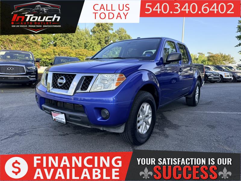 Blue 2014 Nissan Frontier SV Crew Cab Pickup Truck 4X2 Automatic