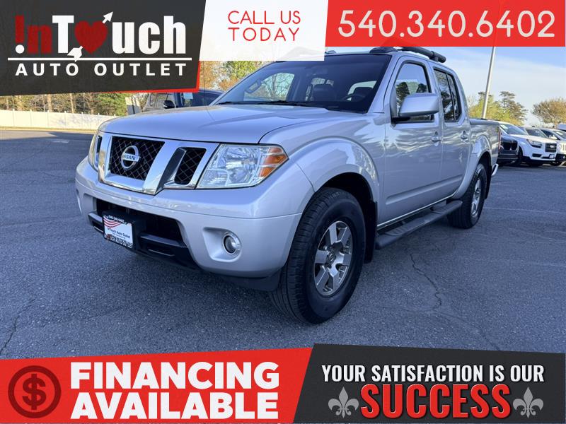 Silver 2013 Nissan Frontier PRO-4X Crew Cab 4WD Pickup Truck Four-Wheel Drive Automatic