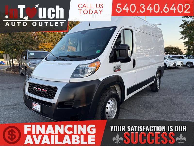 White 2019 RAM ProMaster 1500 136 High Roof Cargo Van FWD Van Front-Wheel Drive Automatic